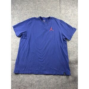 Air Jordan Shirt Mens Size XL Blue Jumpman Graphic Nike Tee Basketball Athletic
